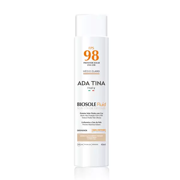Biosole Fluid Sun Color Defense FPS 98 Ada Tina  Médio Claro 40ml