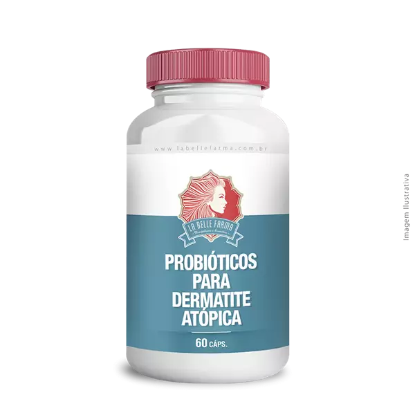 Probióticos para Dermatite atópica 60 Cápsulas