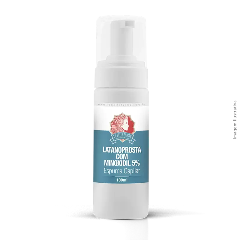 Latanoprosta com Minoxidil 5% em Espuma Capilar 100ml