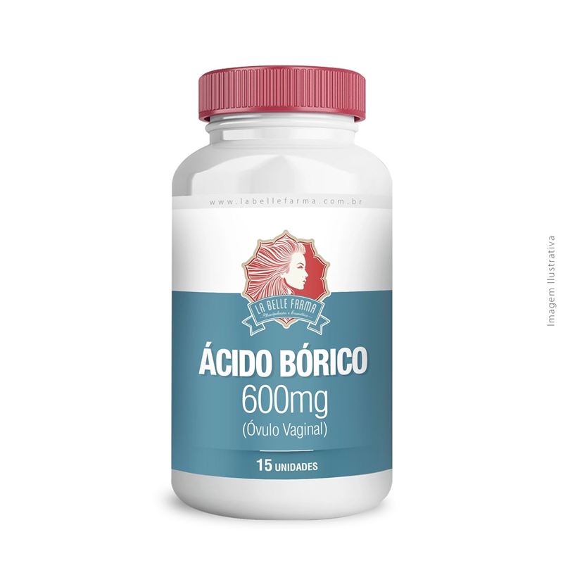 Ácido Bórico 600mg (Óvulo Vaginal) 15 Unidades