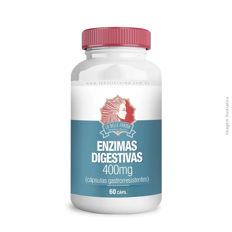Enzimas Digestivas 400mg 60 Cápsulas