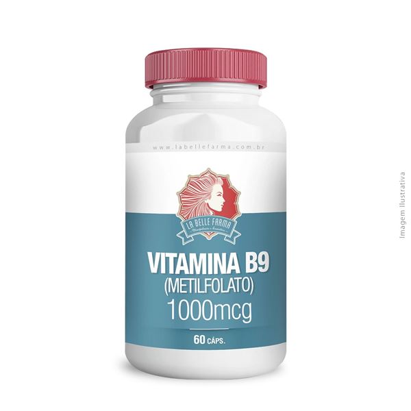 Vitamina B9 (metilfolato) 1000mcg 60 Cápsulas