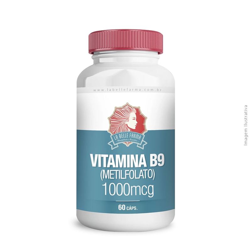 Vitamina B9 (metilfolato) 1000mcg 60 Cápsulas